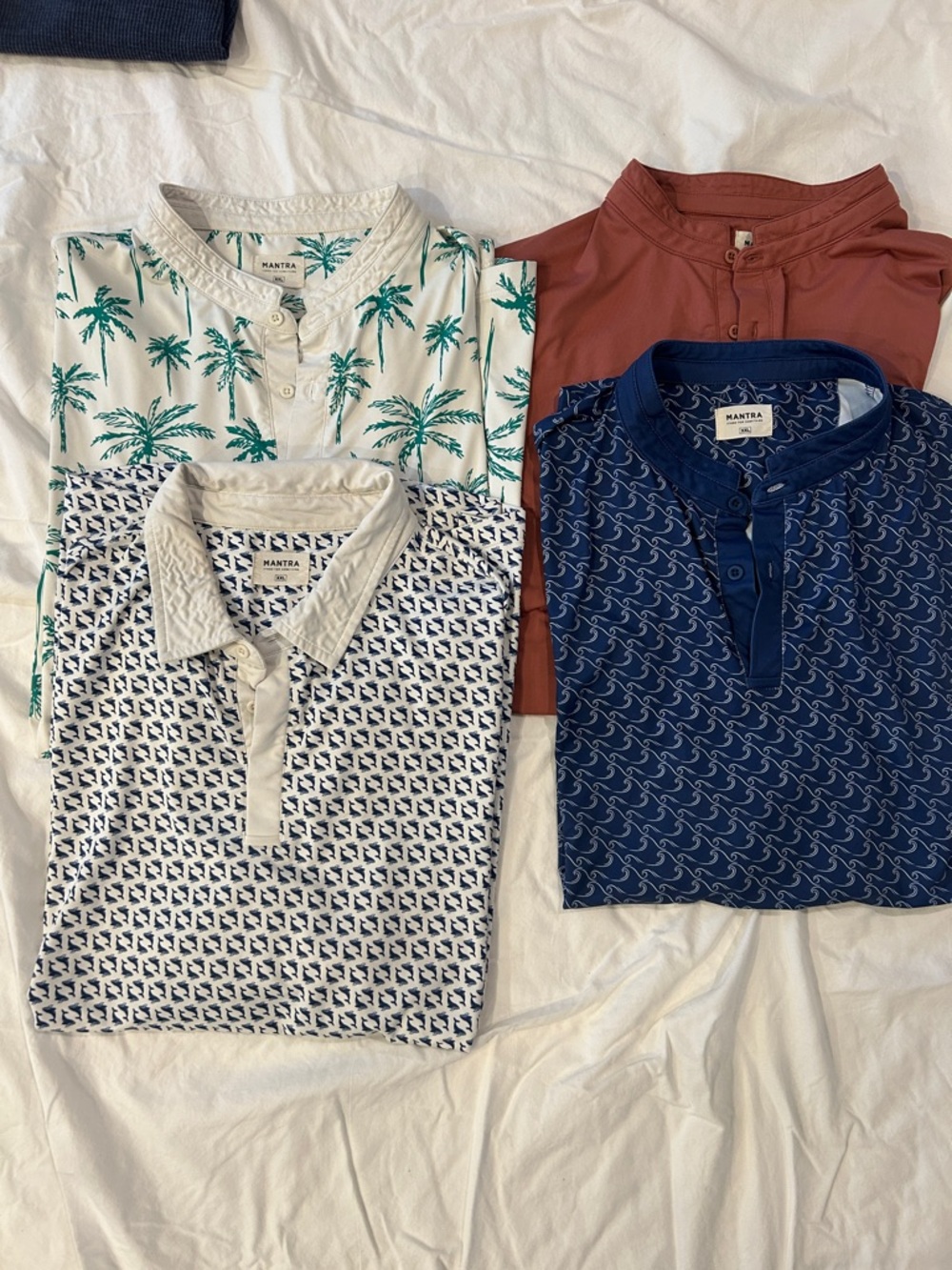 LOT OF 4 MANTRA Performance Golf Polos - XXL - Bundle